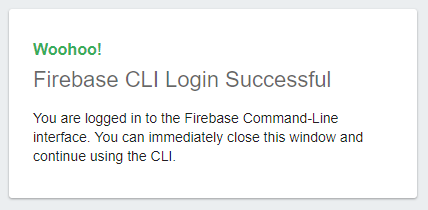 Firebase CLIのセットアップ